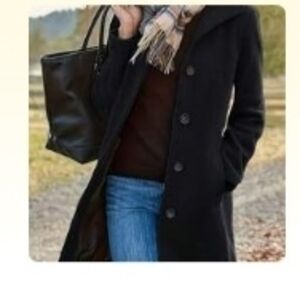 Black Button-Up Coat